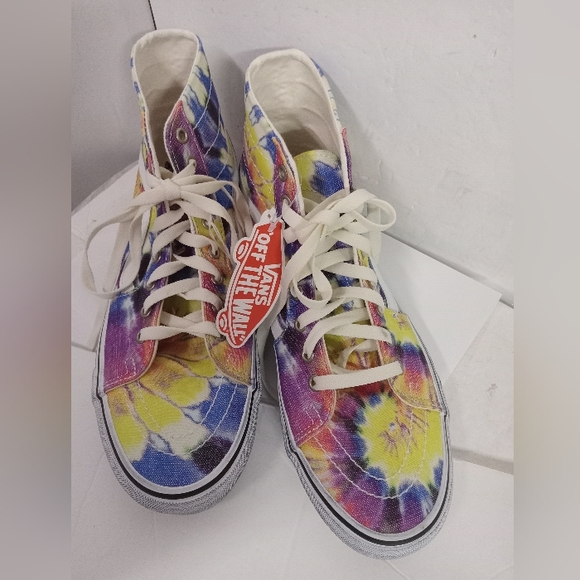 Vans Skateboard Sneakers Washed Tie Dye  Men's Size 11.5 NEW - Picture 1 of 9